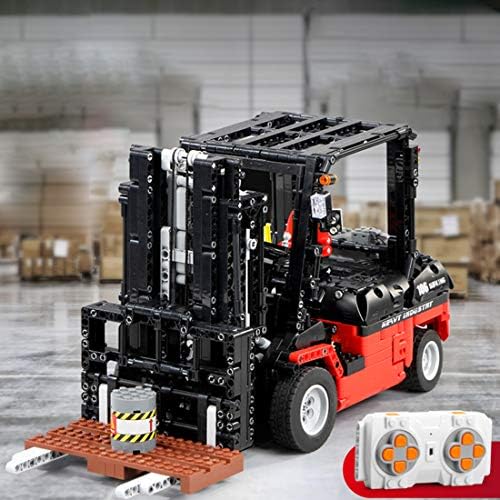 WOLFBSUH Teknik Forklift Yapı Kiti ve Mühendislik Oyuncak, 1:10 2.4 Ghz/APP RC Forklift ile Motor, yapı Taşları Lego ile Uyumlu