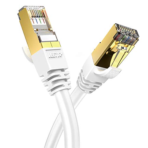 Veetop 2 m / 6.5 ft CAT8 Ethernet Kablosu 40 Gbps 2000 MHz Yüksek Hızlı Gigabit SFTP LAN Ağ İnternet Kabloları ile RJ45 Altın