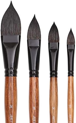 PDGJG Oval Sanatçı Suluboya Boya Fırçası Sanat Yumuşak Fırça Boyama Kalem Guaj Yıkama / Paspas Sanat Malzemeleri