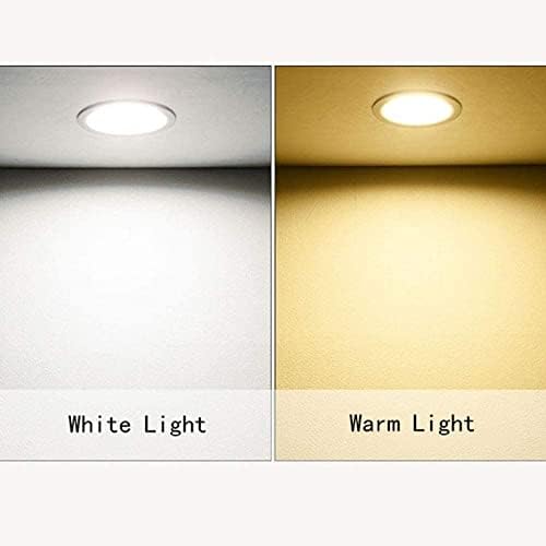 QUANZU dış mekan ışıkları 3 w/4 w/6 w/9 w/ Ultra ince kare gömme ışık ev ofis ticari aydınlatma için 3000 k sıcak ışık, 6000