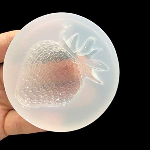 U-M pulabo Silikon Şekilli Çilek Ayna DIY Zanaat Takı El Yapımı Kolye Fondan Aracı Uygun Kullanışlı ve Pratik Güzel