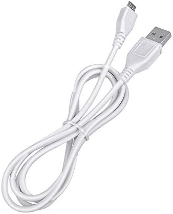 ABLEGRİD 3.3 ft Beyaz mikro USB PC şarj kablosu PC Laptop Şarj Güç Kablosu için Cobra Elektronik CDR895D CDR 895 D Çift Kanal