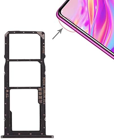 CHENZHIQIANG Cep Telefonu Tamir Parçaları Değiştirme 2 x SIM Kart Tepsi/Micro SD Kart Tepsi için Huawei Keyfini 9 (Siyah) (Renk: