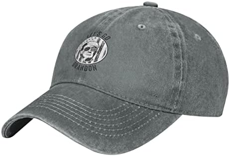 Gidelim Brandon Şapka, Erkekler Kadınlar için Fjb Beyzbol Şapkası, Komik Klasik Kovboy Şapkası, yıkanmış Ayarlanabilir Gri Kap