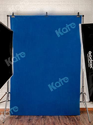 Kate 5ft×7ft Katı Mavi Zemin Portre Arka Plan Fotoğraf Stüdyosu için
