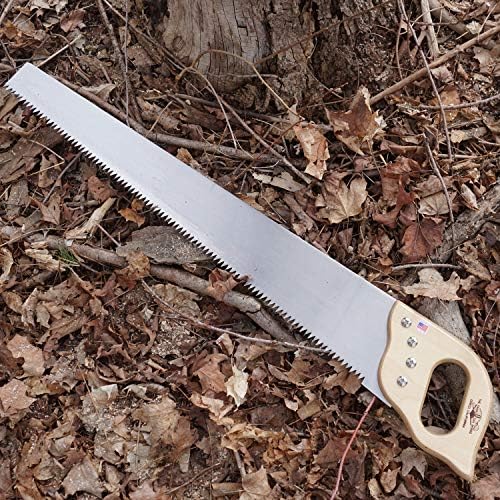 Kings County Tools 4-TPI Batı Kütük Testere / 28 İnç Çelik Bıçak / Ahşap, Kereste veya Keresteyi Kolaylıkla Keser / ABD'de Üretilmiştir