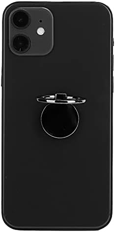 Vbestlıfe Telefon Halka Tutucu, Mini Cep Telefonu 360° Rotasyon Metal Telefon Tutucu, Manyetik Araç Montaj için(Siyah)