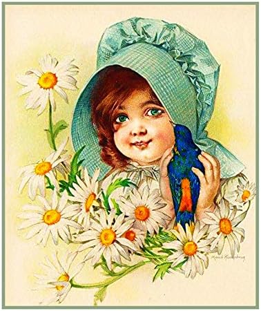 Orenco Originals Maud Humphrey Bogart tarafından Çocuk Çiçek Papatyalar Sayılan Çapraz Dikiş Desen
