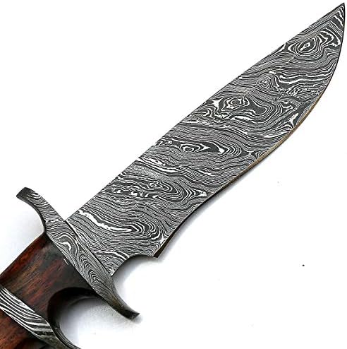 STNG, Alt Kabza-El Yapımı Şam Çeliği, Kılıflı Bıçak-9273