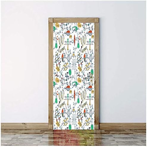 HAİZHA 3D Kapı Duvar Sticker 95x215cmBedroom Kapı Çıkartmalar, Giriş Kapısı Çıkartmalar, Dolap Kapı Çıkartmalar, Ev Dekorasyon