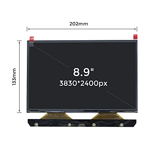 Reçine 3D Yazıcı için Uvınk LCD Ekran, 5.5 inç Renkli Ekran 2560x1440 2K HD Çözünürlük. Voxelab Polaris/ELEGOO Foton 3D Yazıcı
