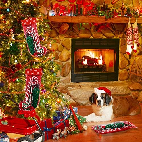 Noel Köpek Halat Oyuncaklar, 6 Packs Köpek Çiğneme Oyuncaklar, Interaktif Köpek Stocking Stuffers Halat Oyuncaklar Küçük Orta